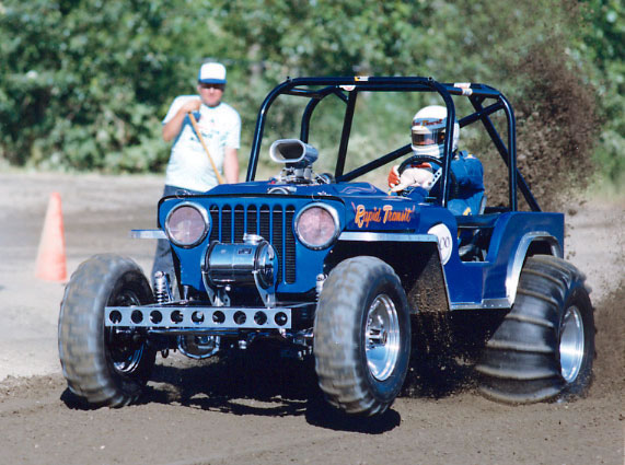 Willys jeep drag race
